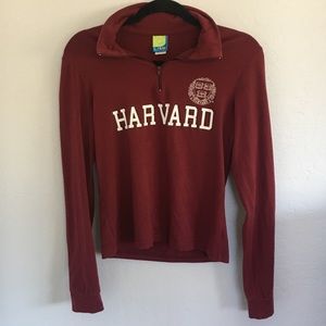 Harvard 3/4 zip sweatshirt